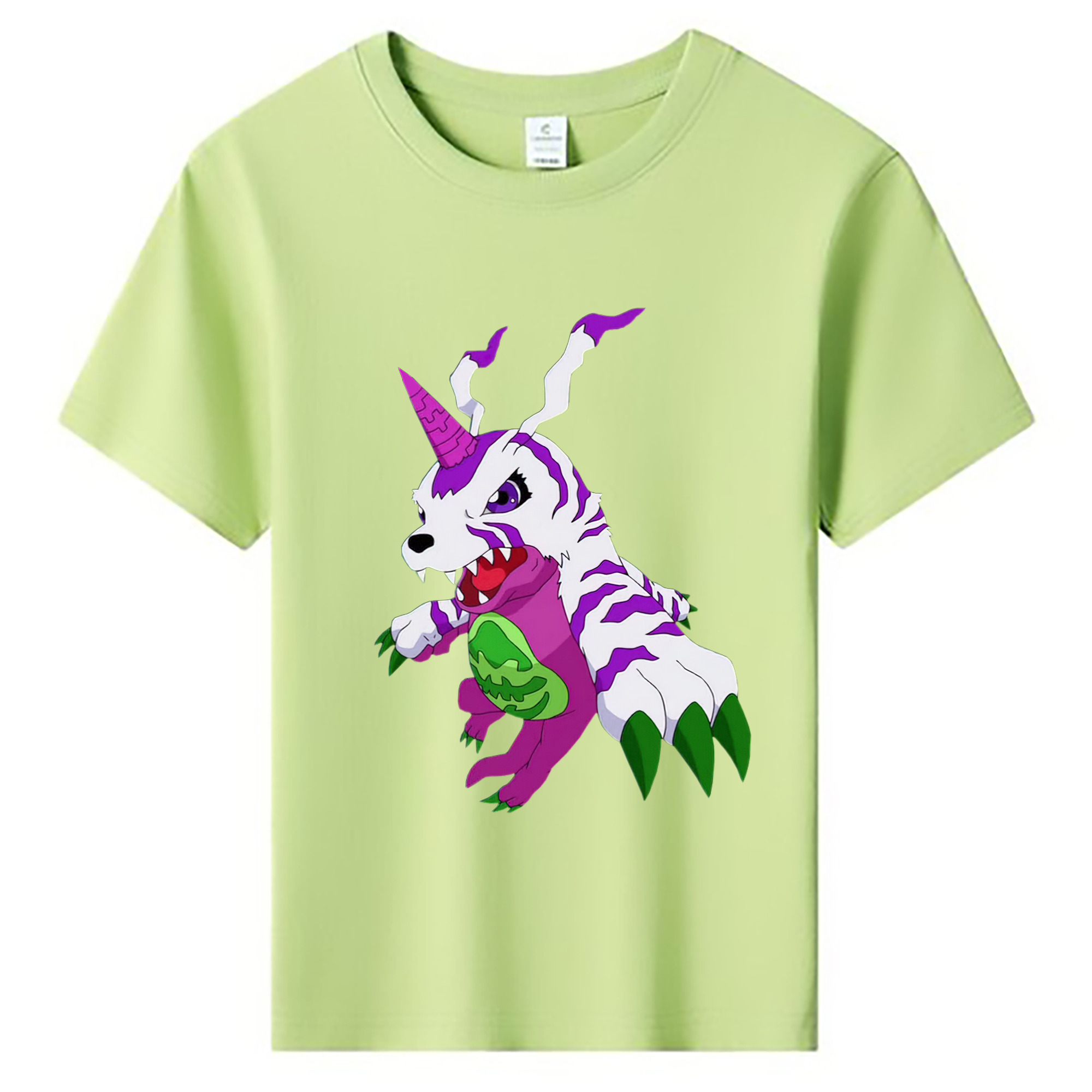 （画像用） Digimon デジタルモンスター/デジモン 綿100％キッズTシャツ（フロントプリント）